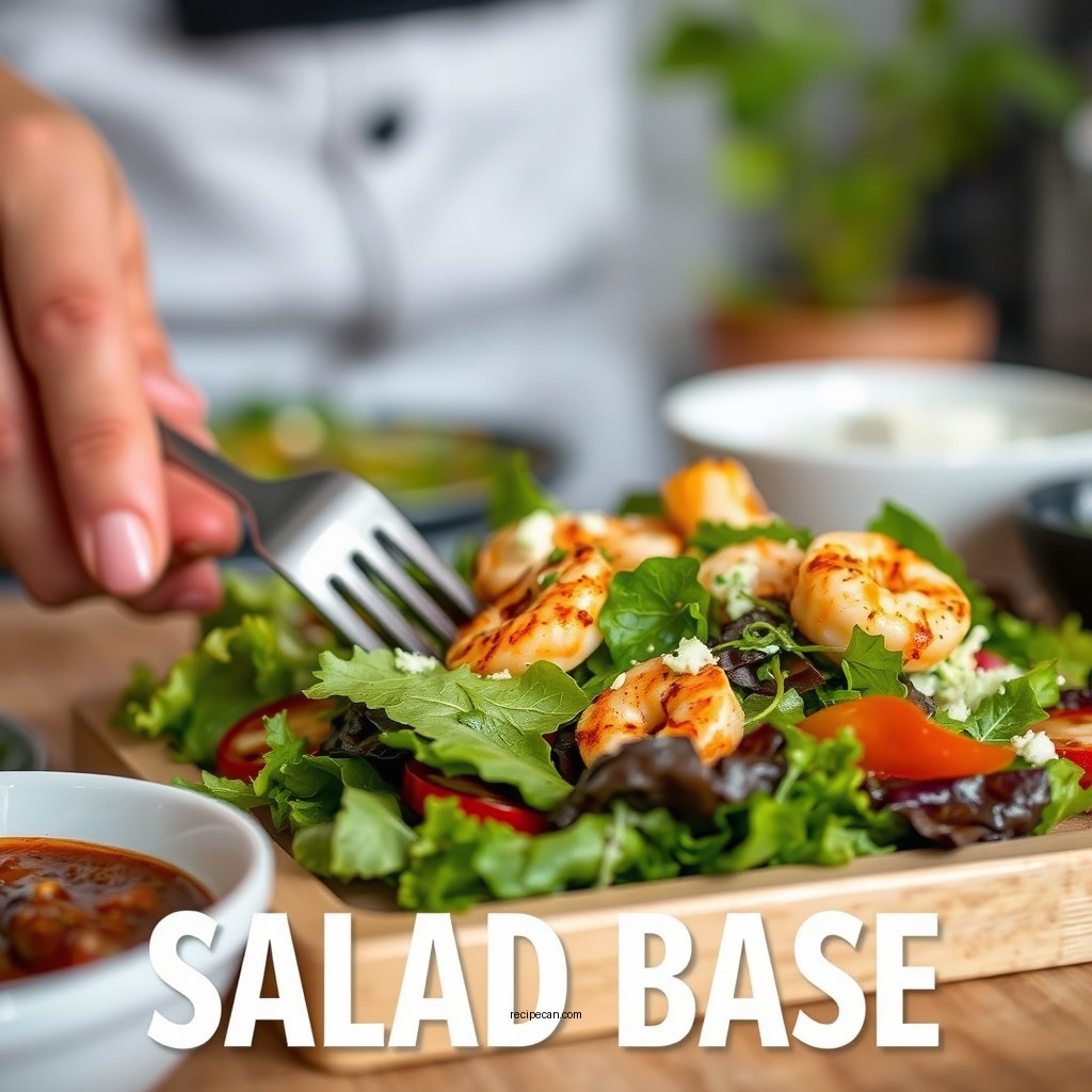 Choosing the Salad Base - blackened shrimp salad recipe