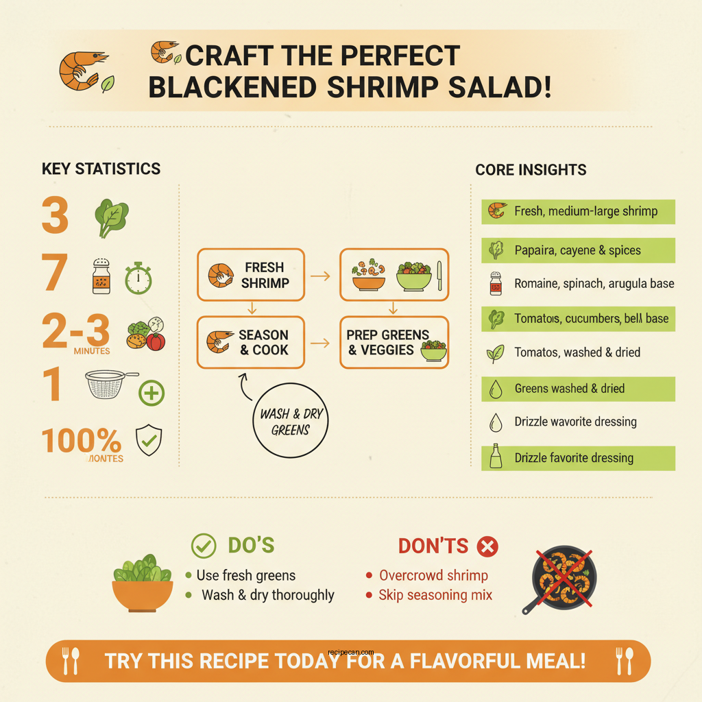 blackened shrimp salad recipe - Data Infographic and Statistics