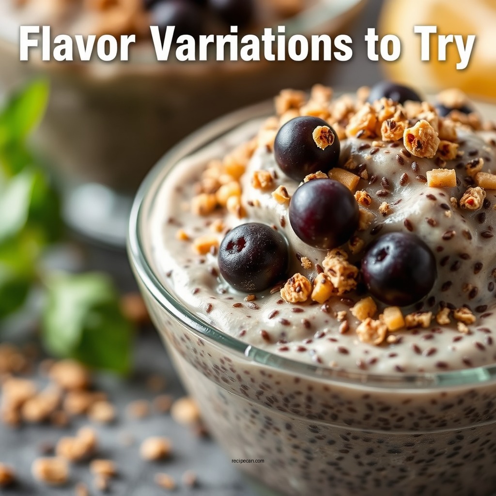 Flavor Variations to Try - blended chia pudding recipe