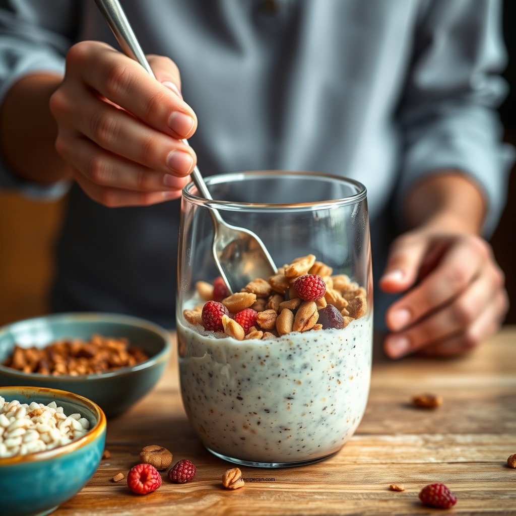 How to Prepare Blended Overnight Oats - blended overnight oats recipe