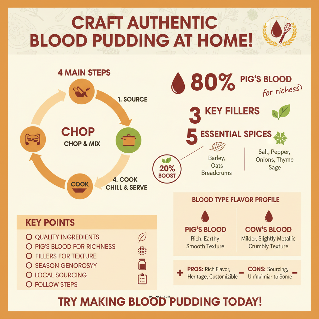 blood pudding recipe - Data Infographic and Statistics