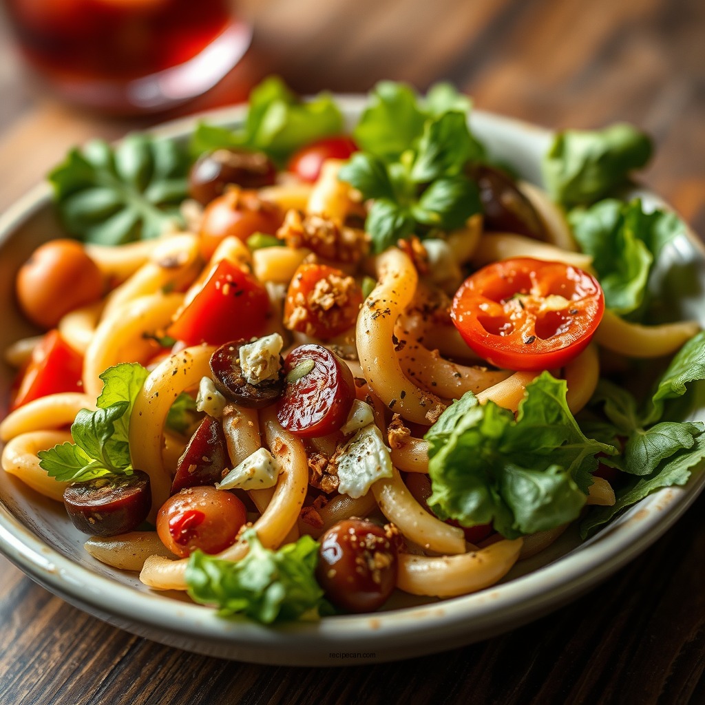 Customizing Your Salad - bloody mary pasta salad recipe