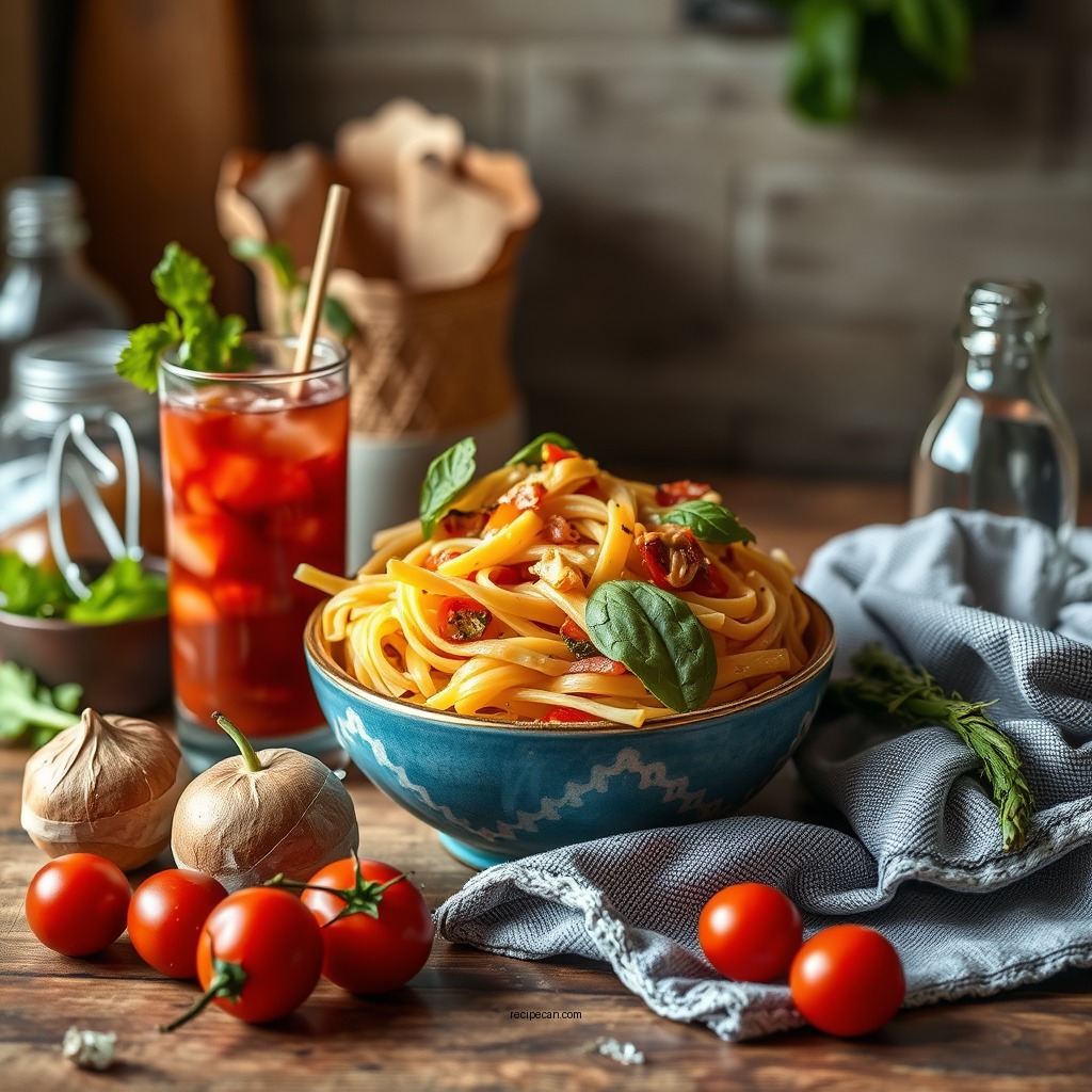 Ingredients You'll Need - bloody mary pasta salad recipe