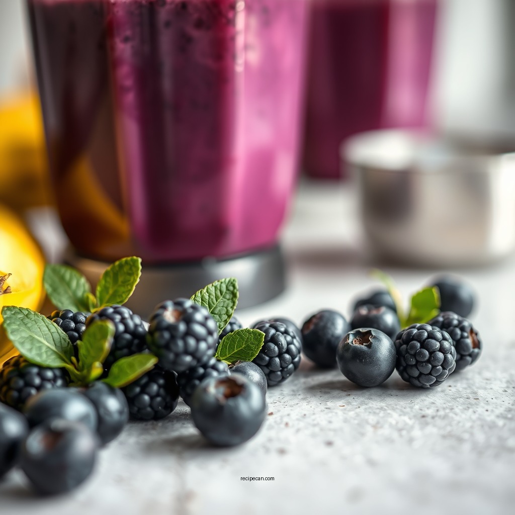 Blending Techniques - blueberry banana smoothie recipe