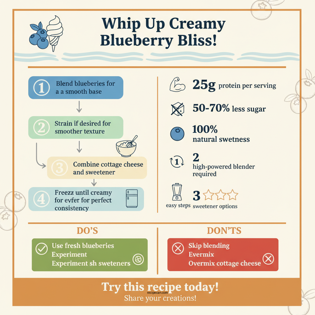 blueberry cottage cheese ice cream recipe - Data Infographic and Statistics