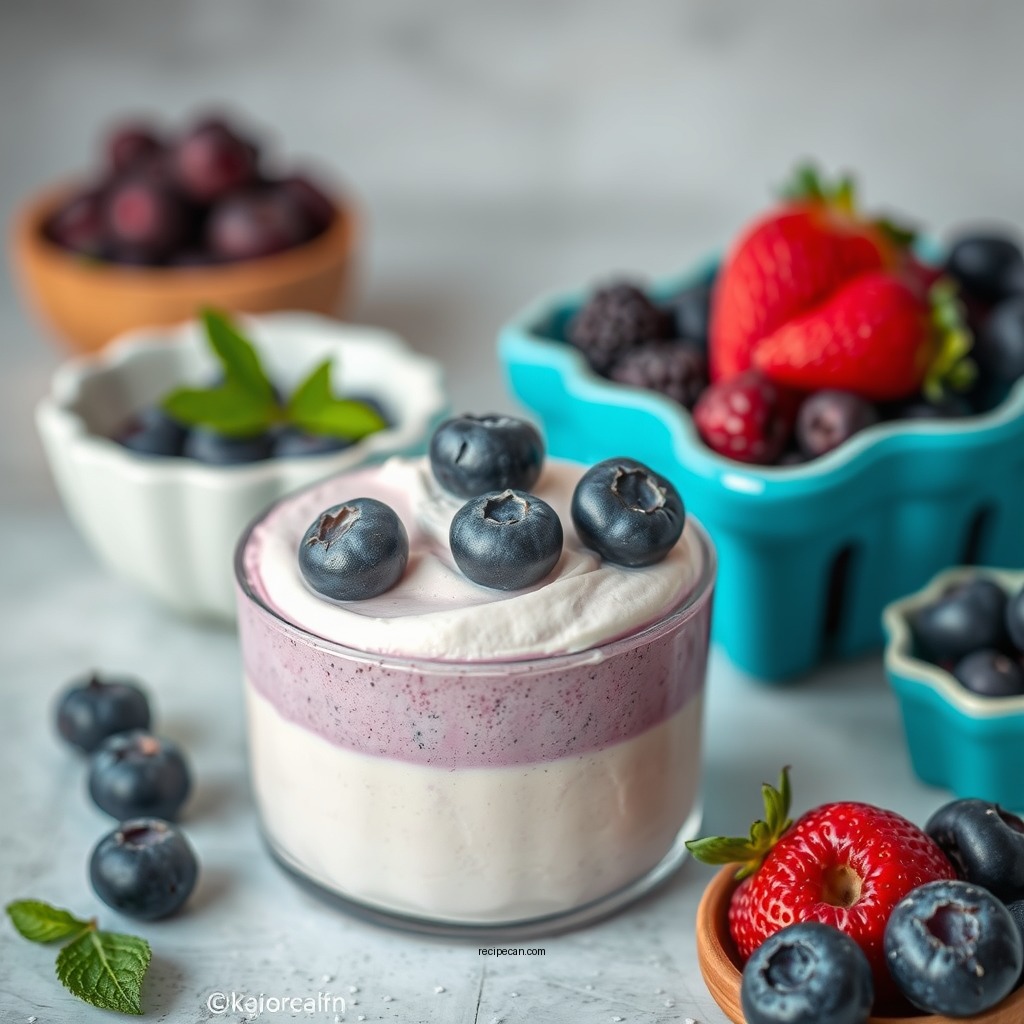Ingredients You'll Need - blueberry mousse recipe