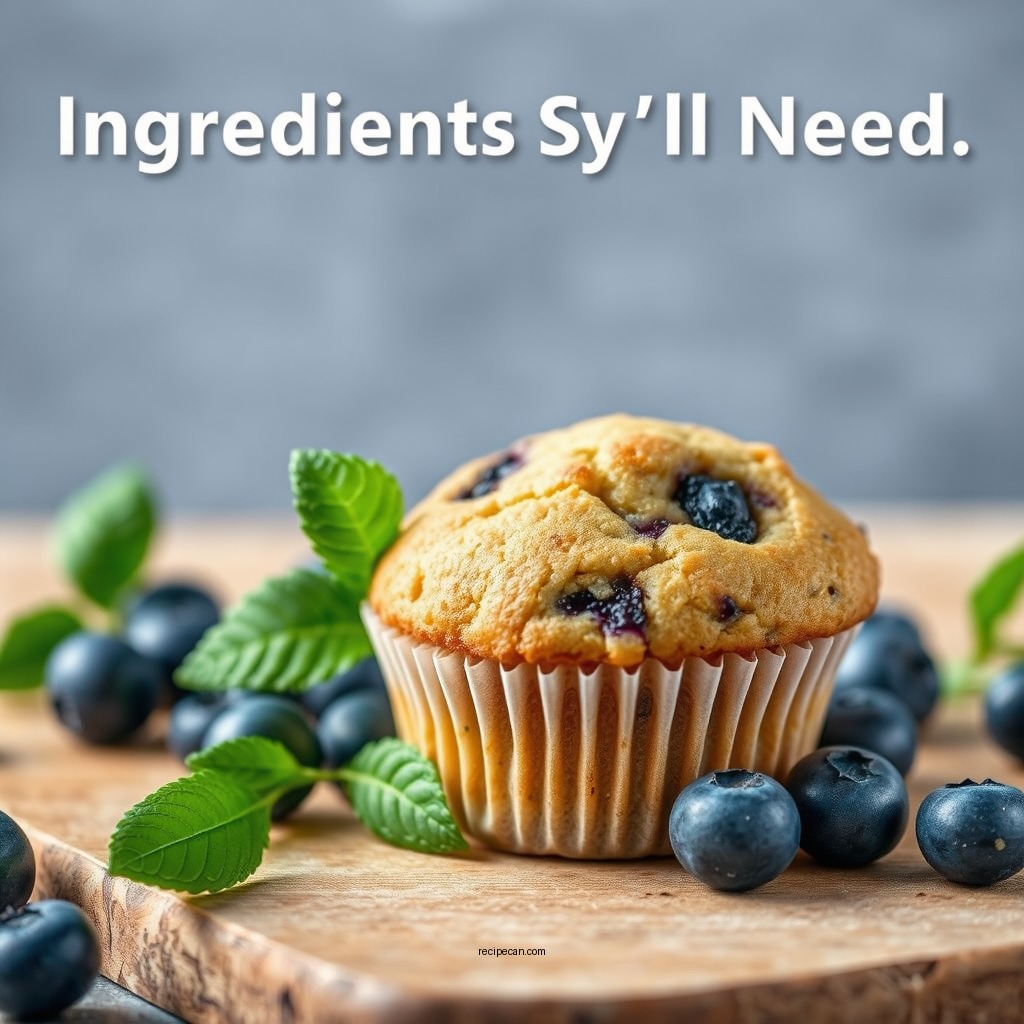 Ingredients You'll Need - blueberry muffin recipe easy