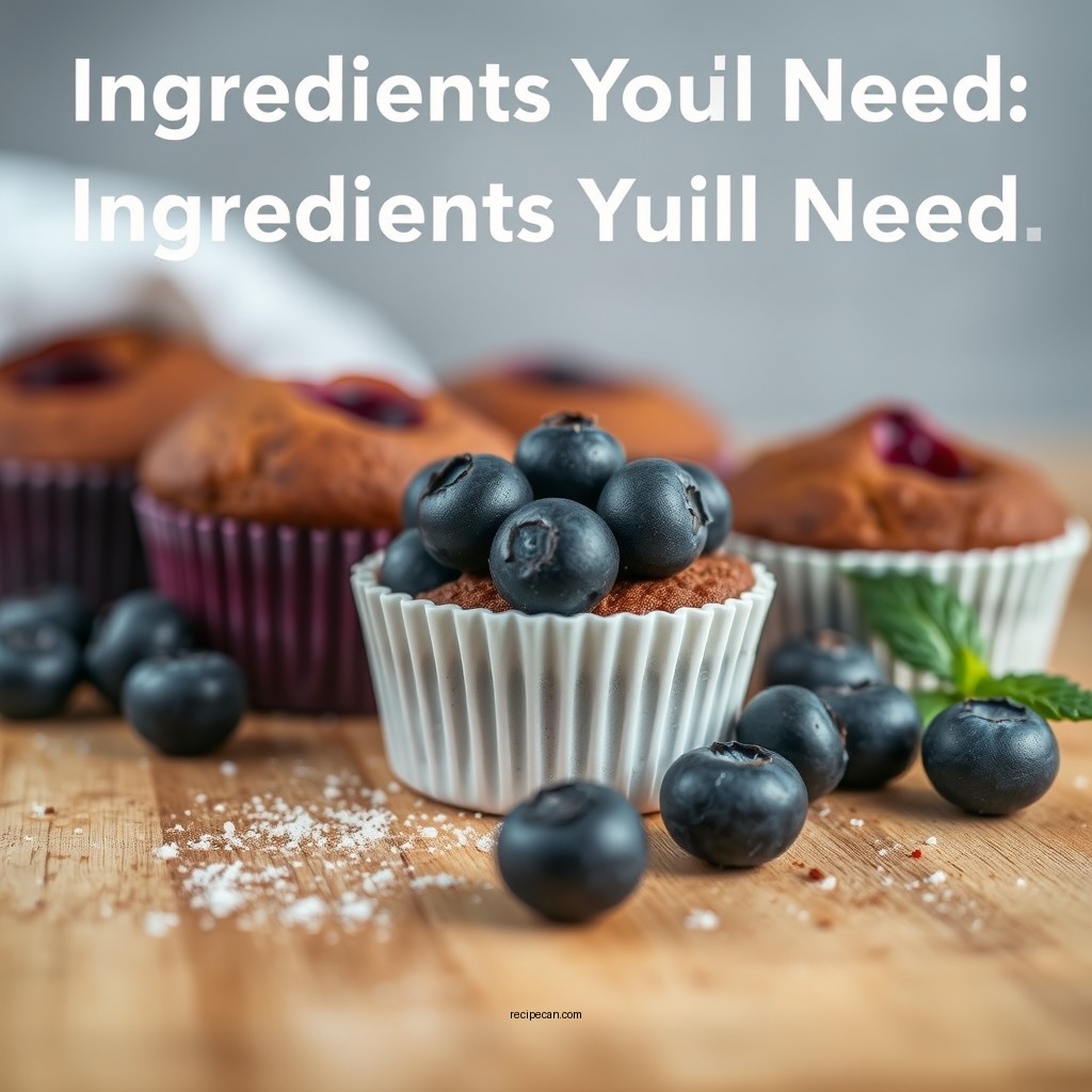 Ingredients You'll Need - blueberry muffins recipe