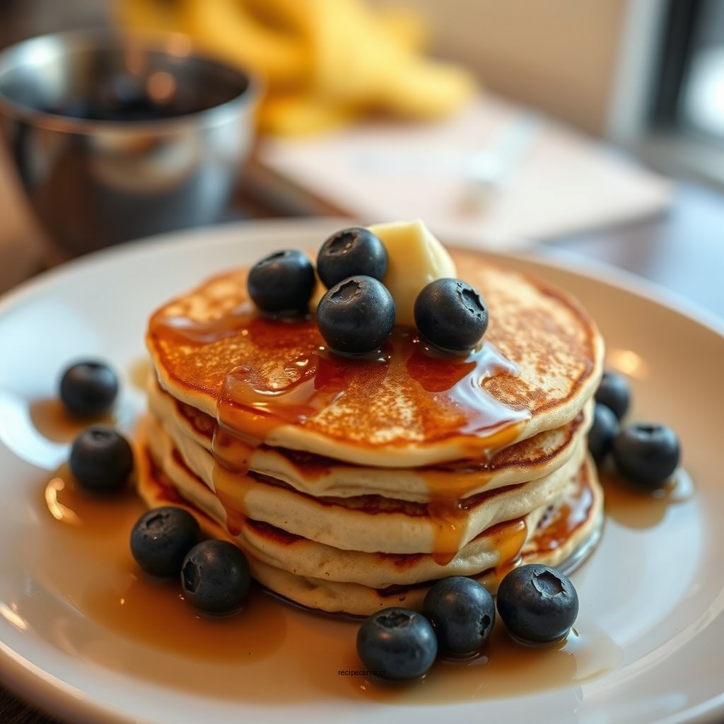 Step-by-Step Instructions - blueberry pancakes recipe