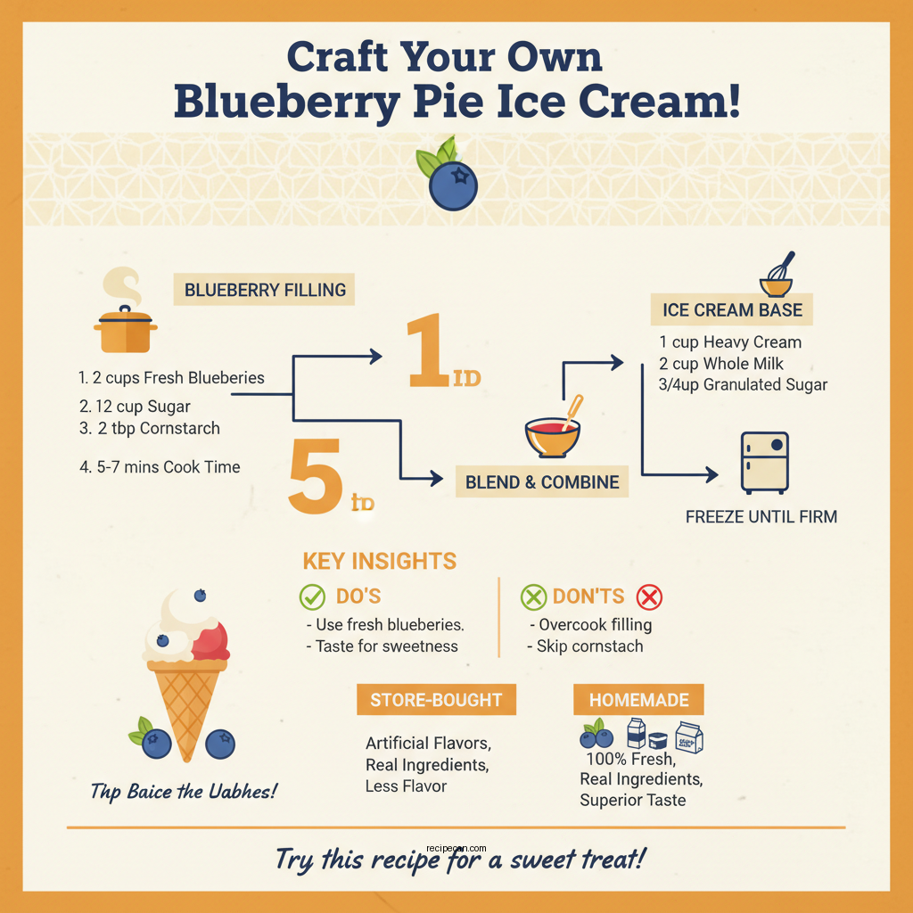 blueberry pie ice cream recipe - Data Infographic and Statistics