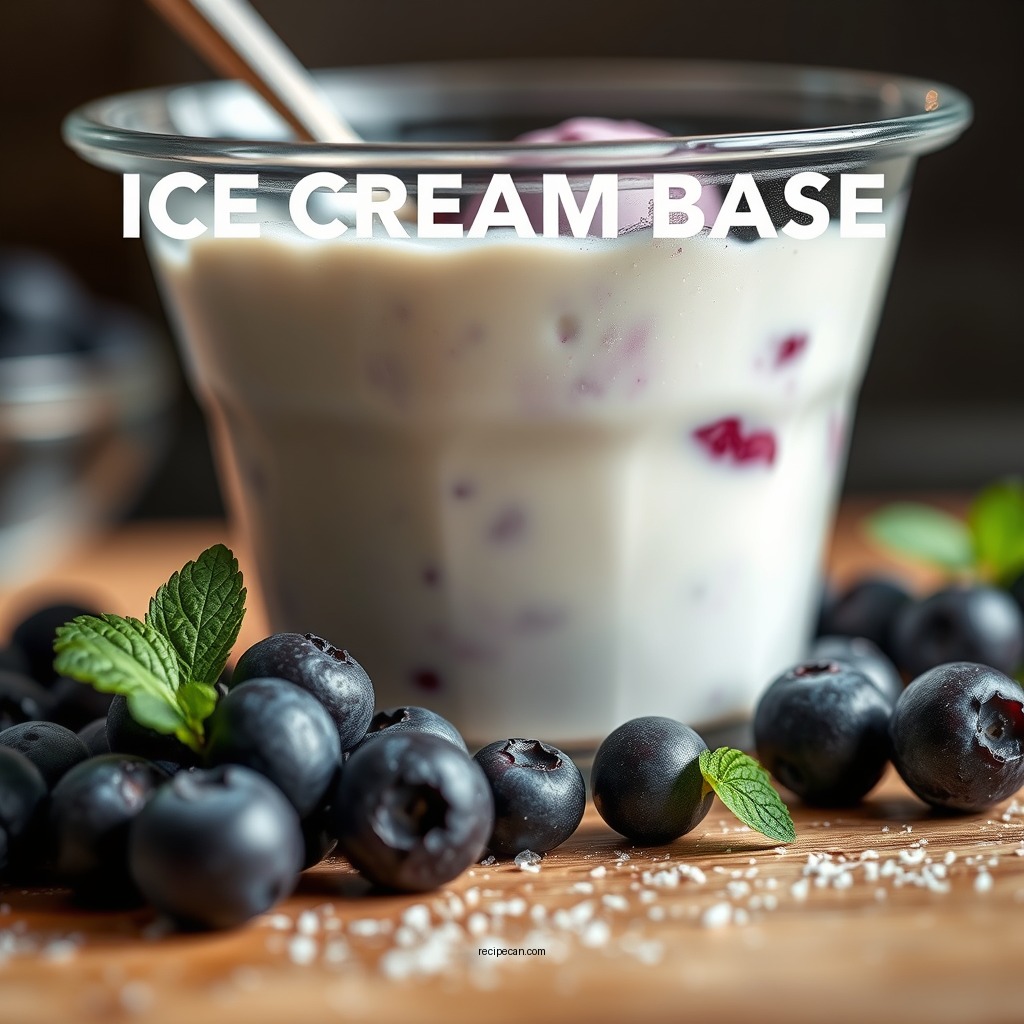 Making the Ice Cream Base - blueberry pie ice cream recipe