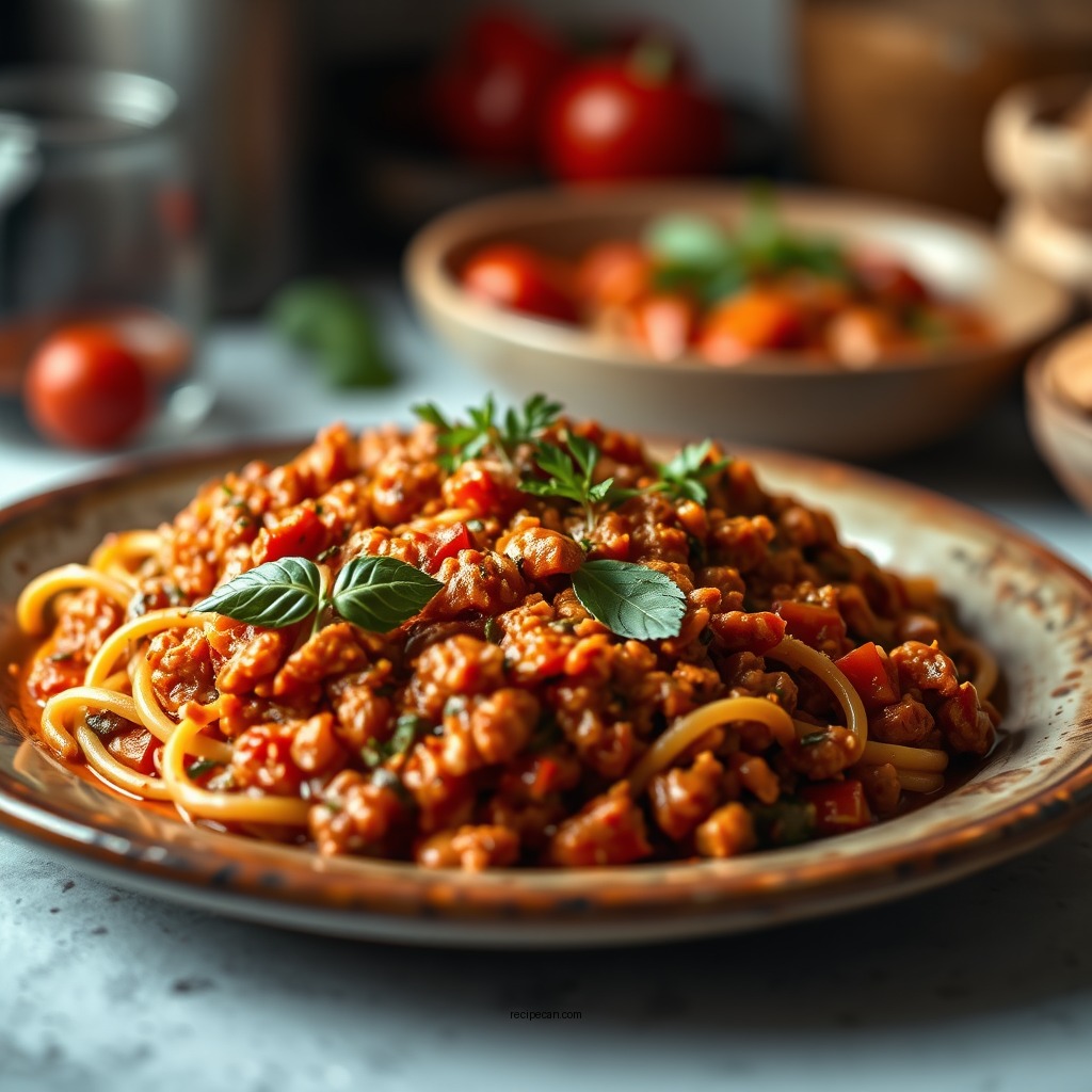Vegetarian Bolognese - bolognese sauce recipes