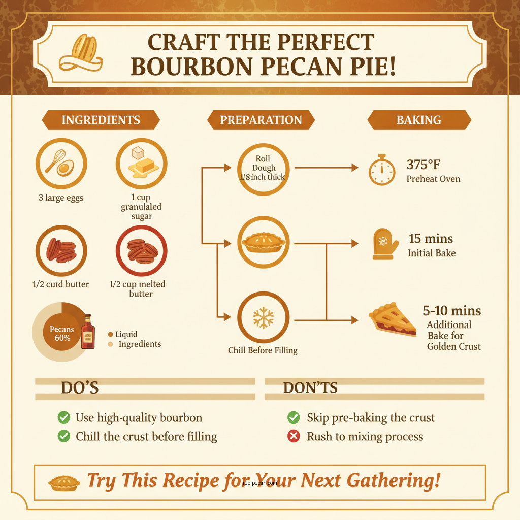 bourbon pecan pie recipe - Data Infographic and Statistics