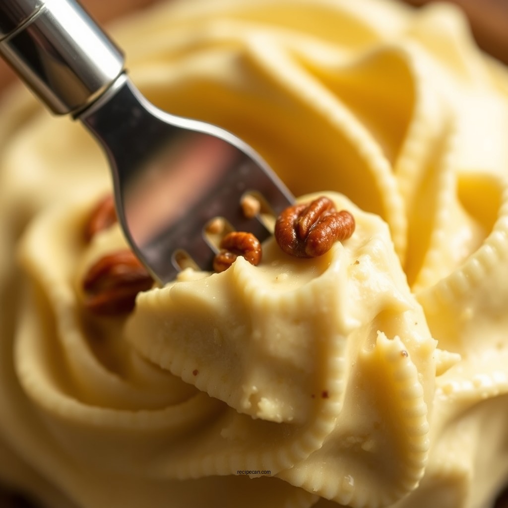 Making the Filling - bourbon pecan pie recipe