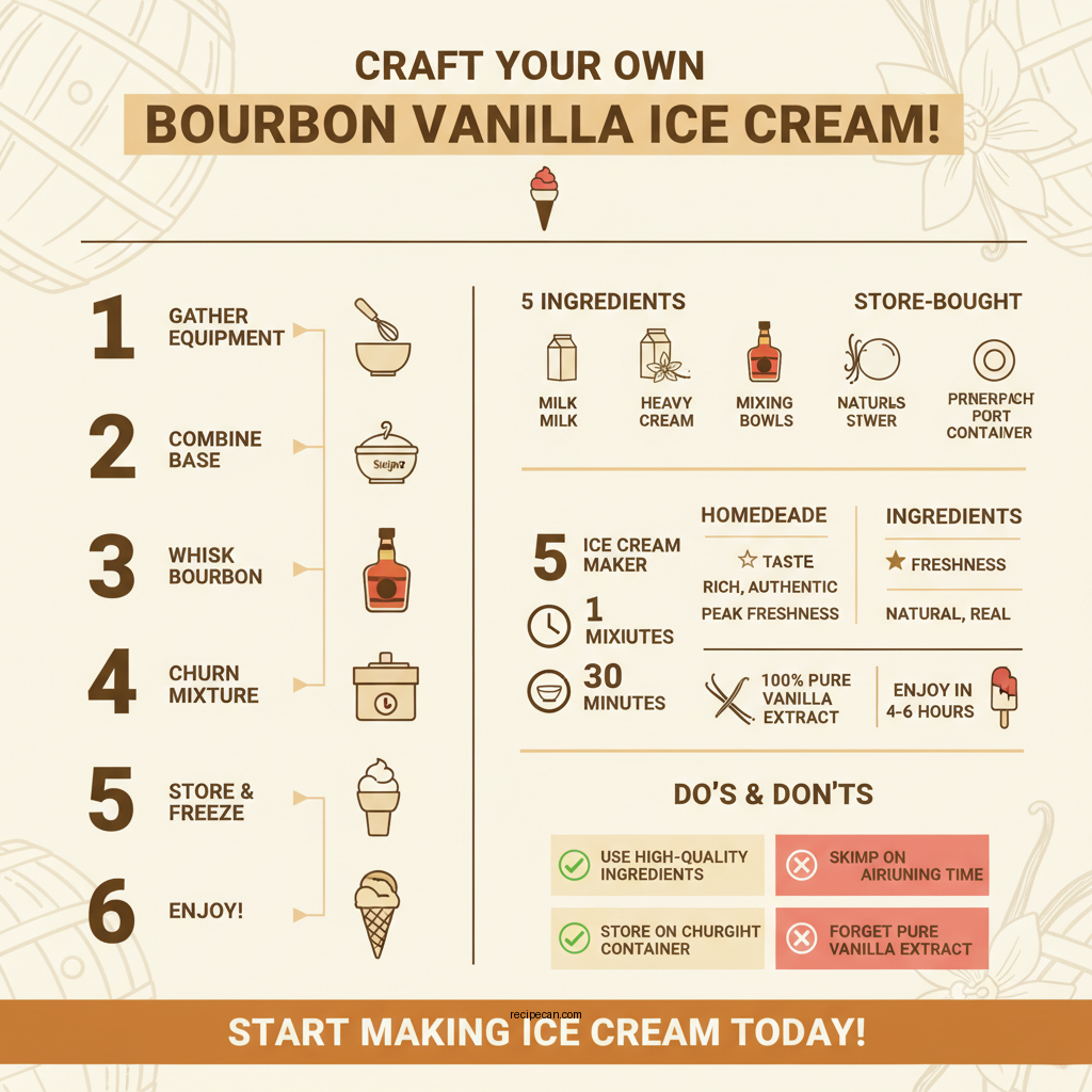 bourbon vanilla ice cream recipe - Data Infographic and Statistics