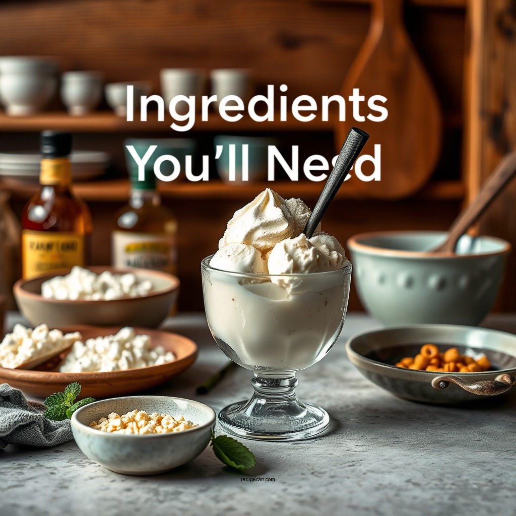 Ingredients You'll Need - bourbon vanilla ice cream recipe
