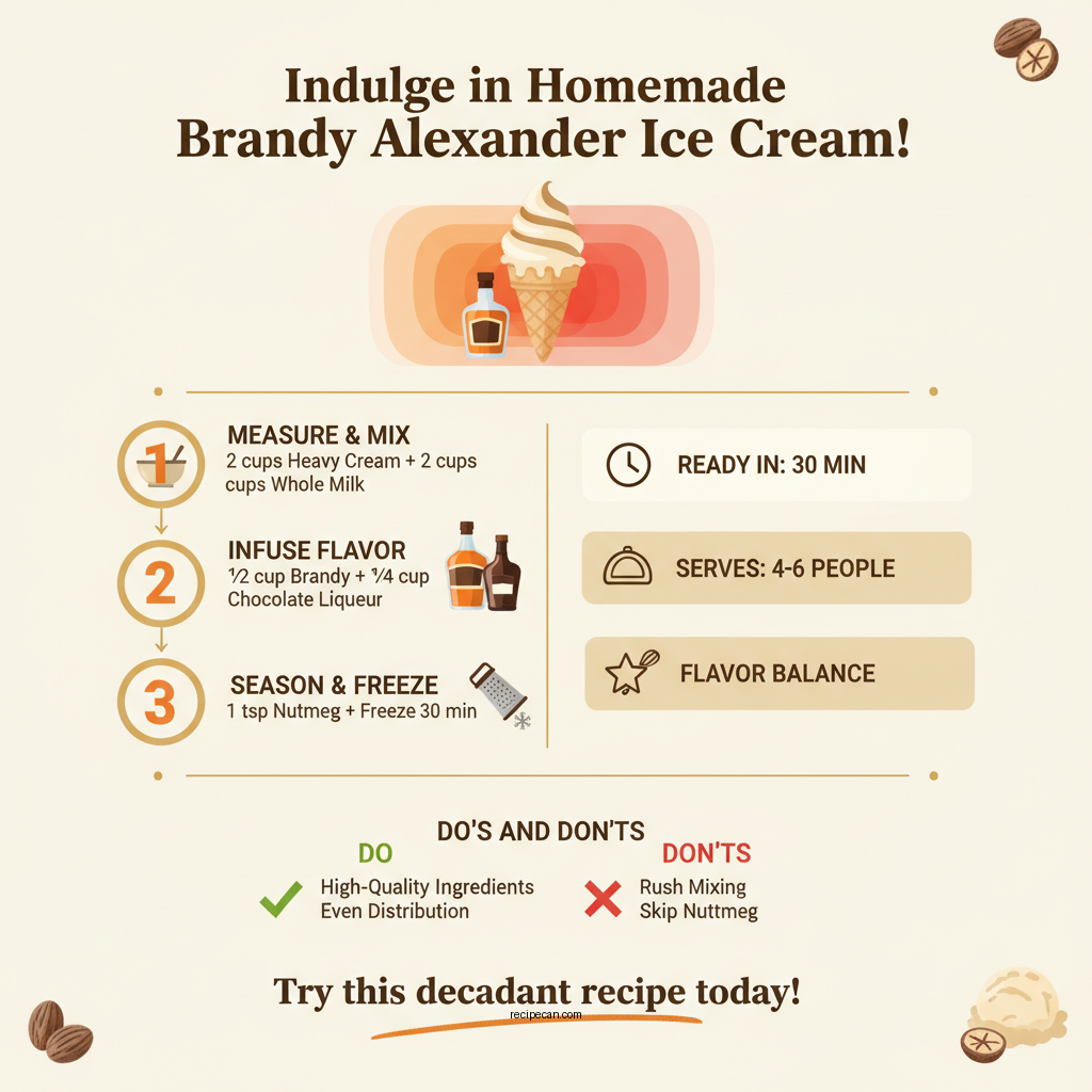 brandy alexander recipe ice cream - Data Infographic and Statistics
