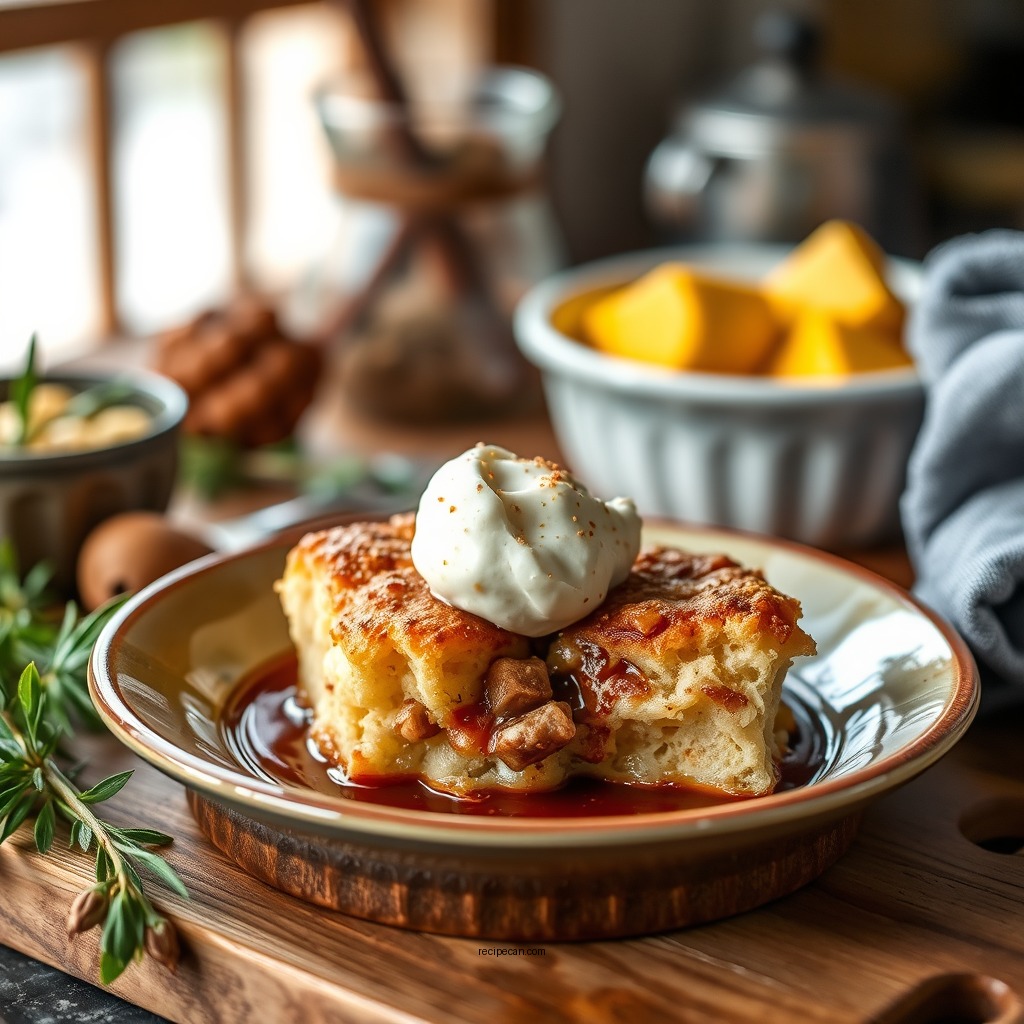Essential Ingredients for Bread Pudding - bread pudding recipe with sauce