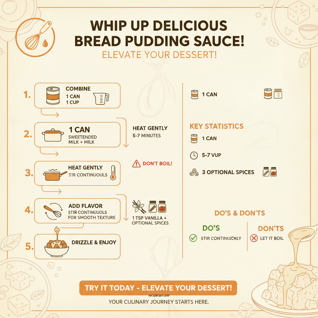 bread pudding sauce recipe condensed milk - Data Infographic and Statistics