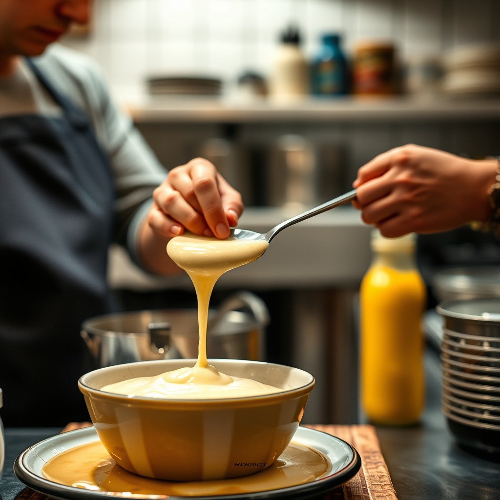 Steps to Make the Sauce - bread pudding sauce recipe condensed milk
