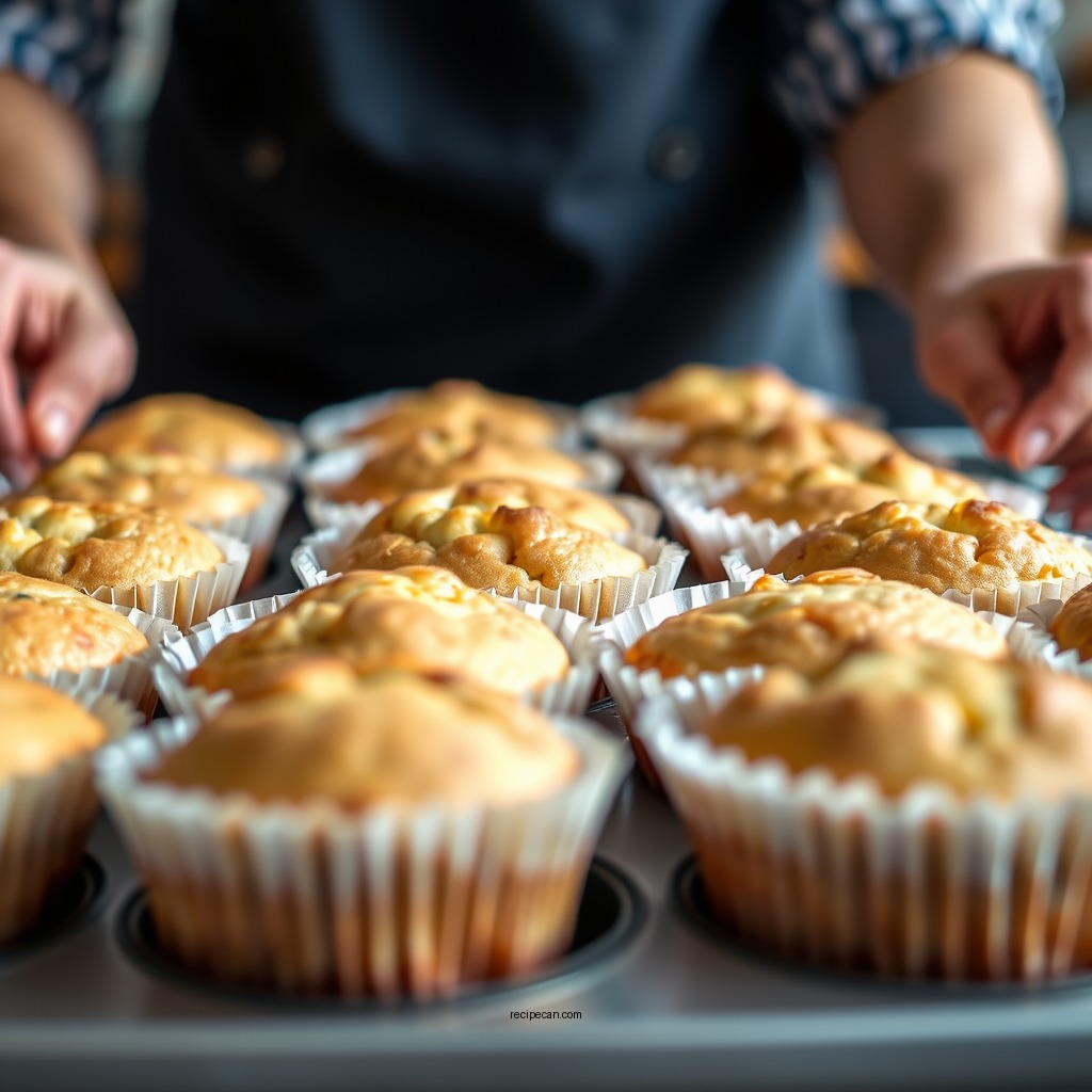 Step-by-Step Muffin Preparation - breakfast muffins recipe