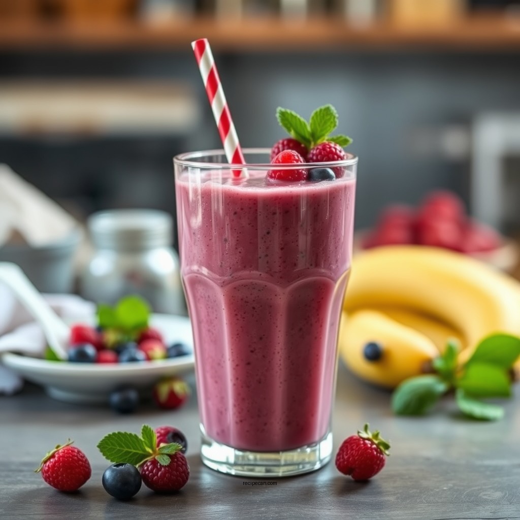 Berry Blast Smoothie - breakfast smoothies recipes