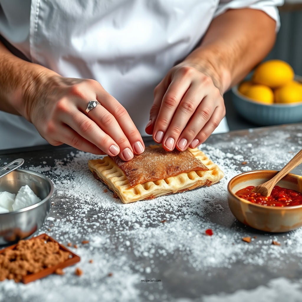 Preparing the Pastry Dough - brown sugar pop tarts recipe