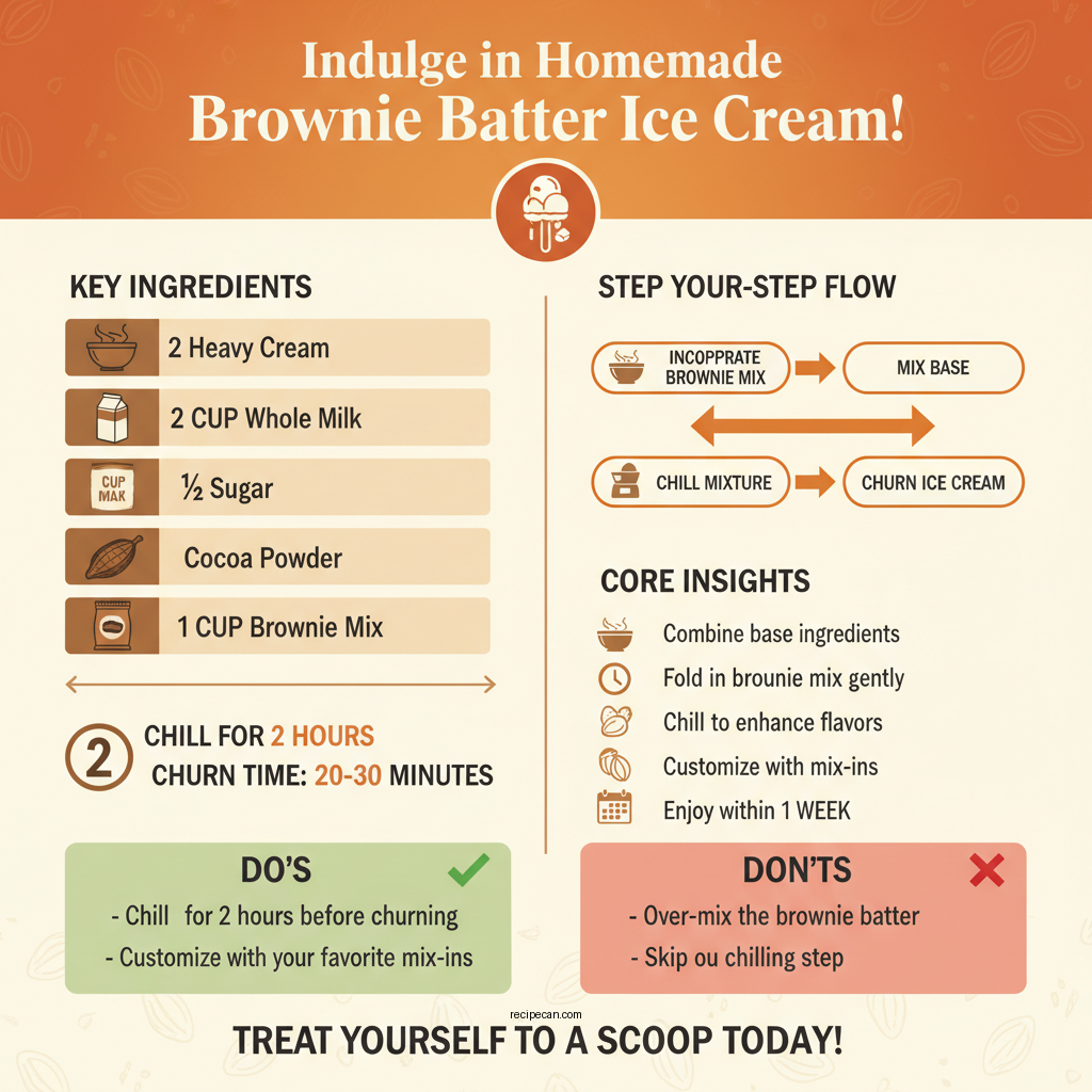 brownie batter ice cream recipe - Data Infographic and Statistics