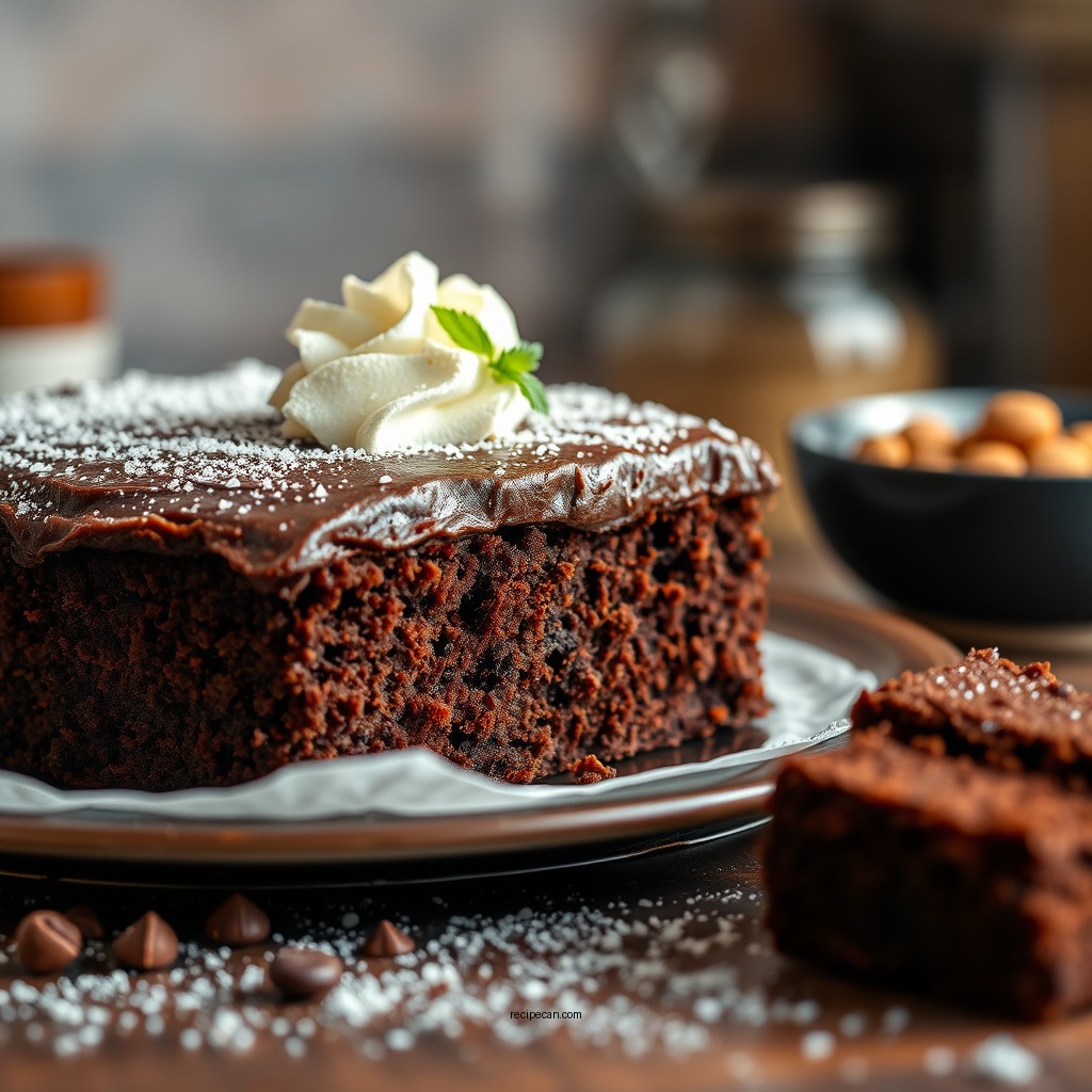 Essential Ingredients for Brownie Cake - brownie cake recipe