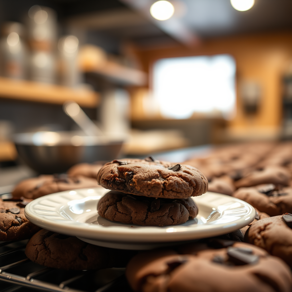 Baking the Cookies - brownie cookies recipe