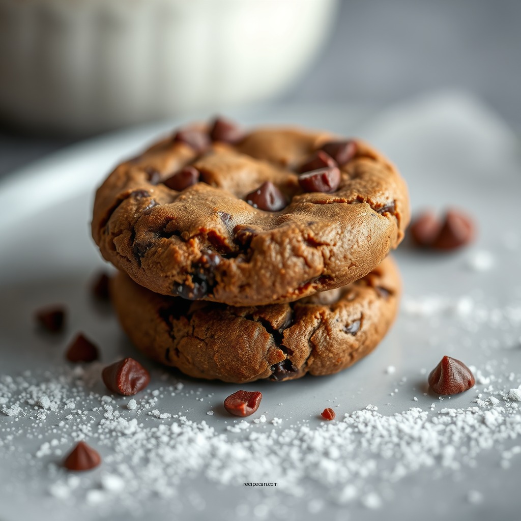 Shaping and Baking the Cookies - brownie cookies recipe