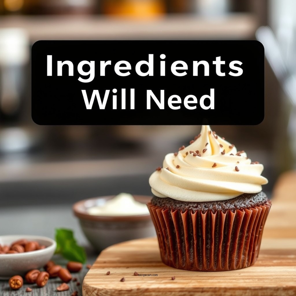 Ingredients You Will Need - brownie cupcake recipe
