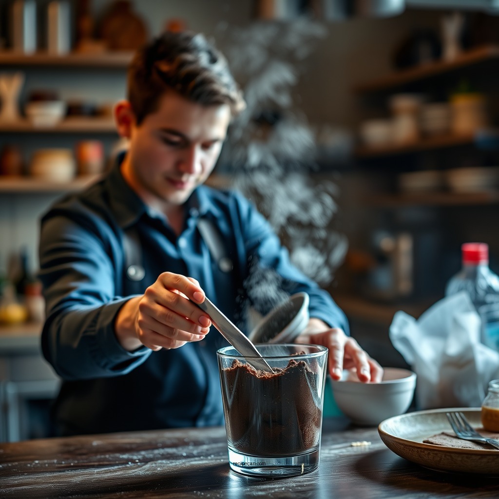 Easy Steps to Prepare the Brownie Mixture - brownie in a cup recipe