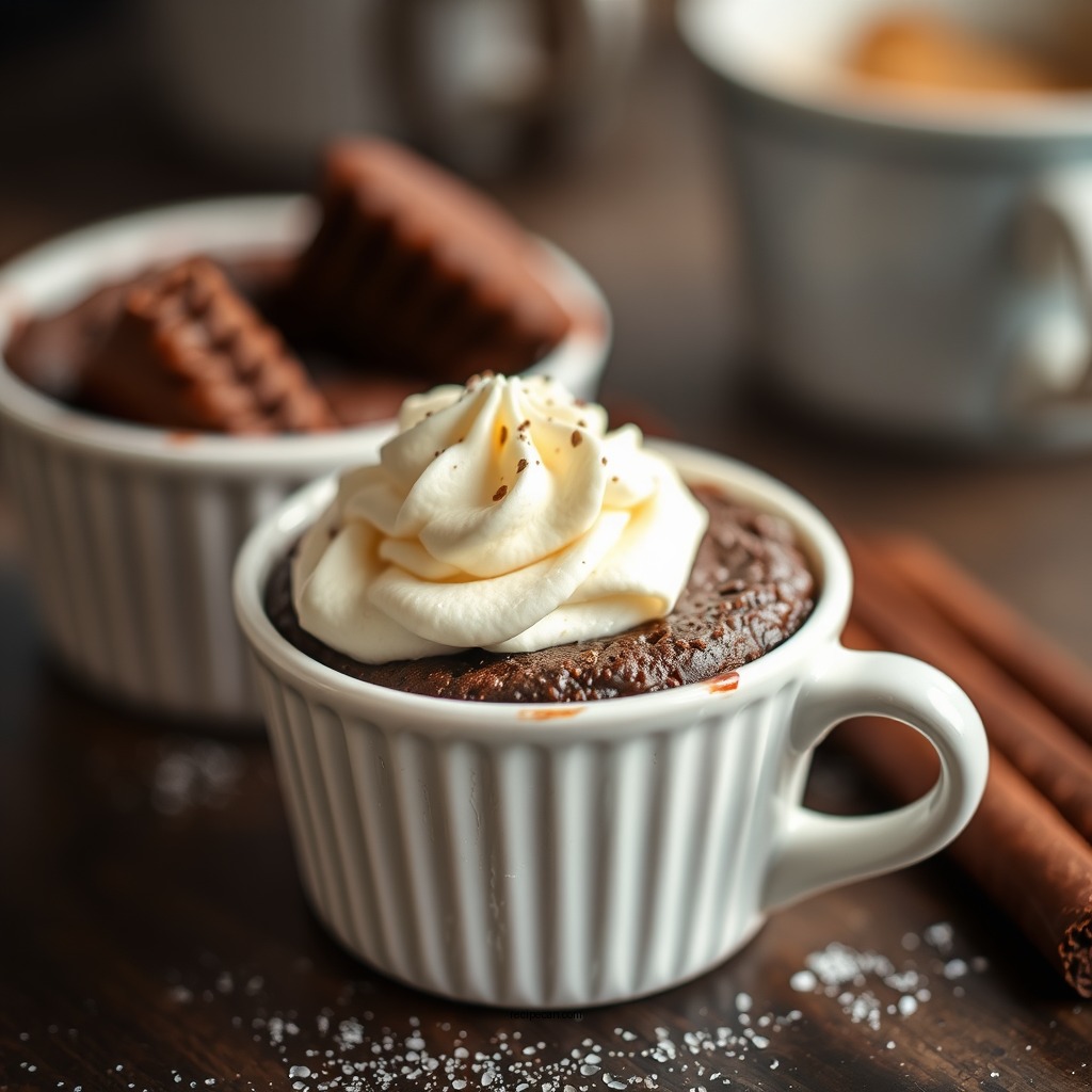 Microwaving Your Brownie - brownie in a cup recipe