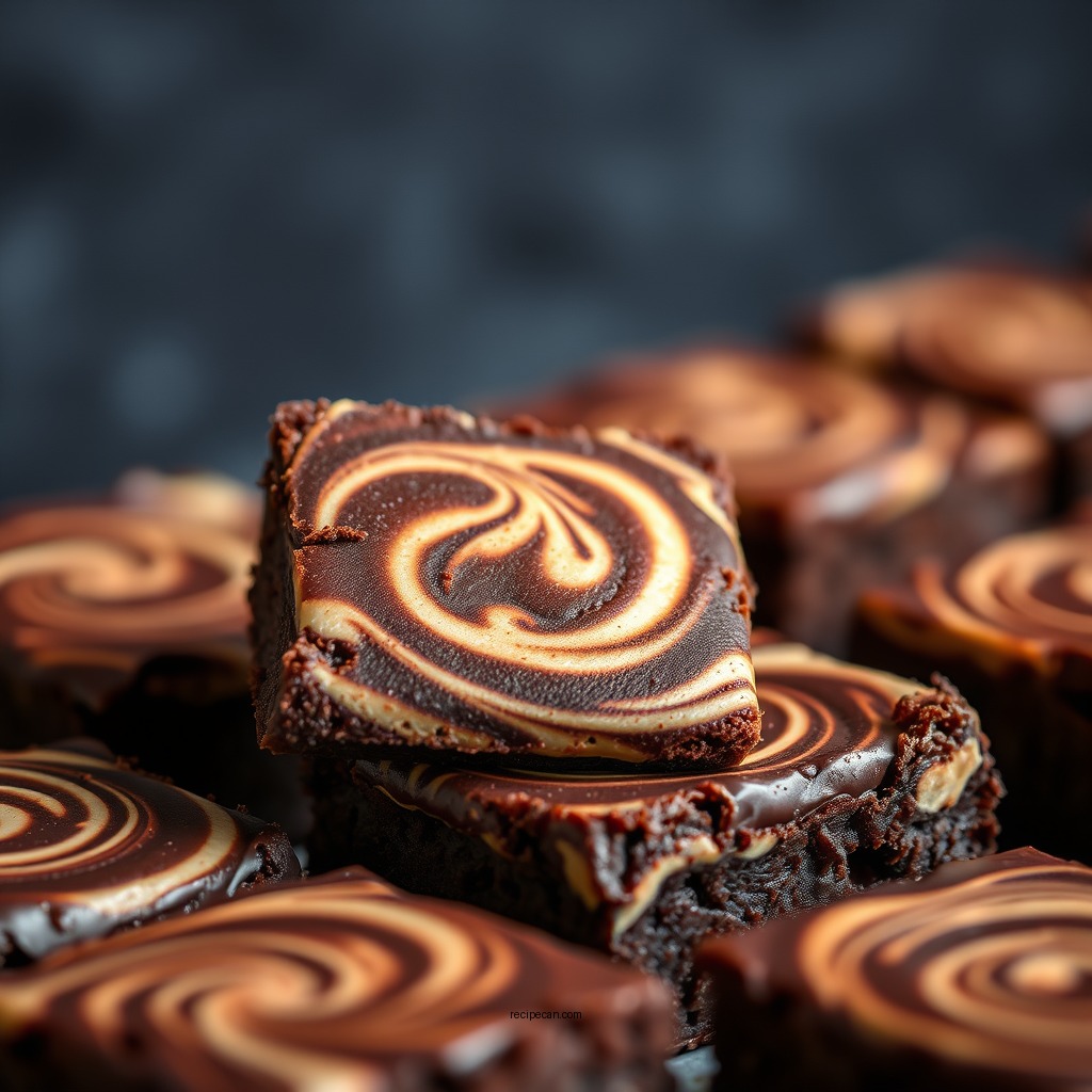 Swirled Brownie Delights - brownie mix recipes