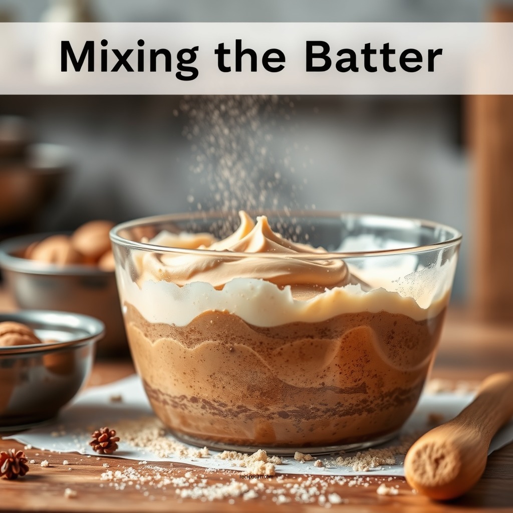 Mixing the Batter - brownie recipe easy
