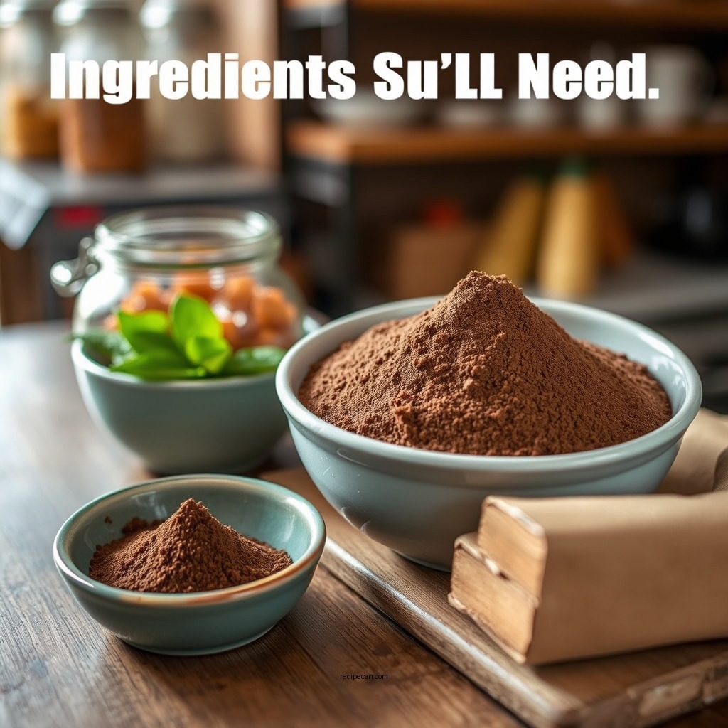 Ingredients You'll Need - brownie recipe easy with cocoa powder