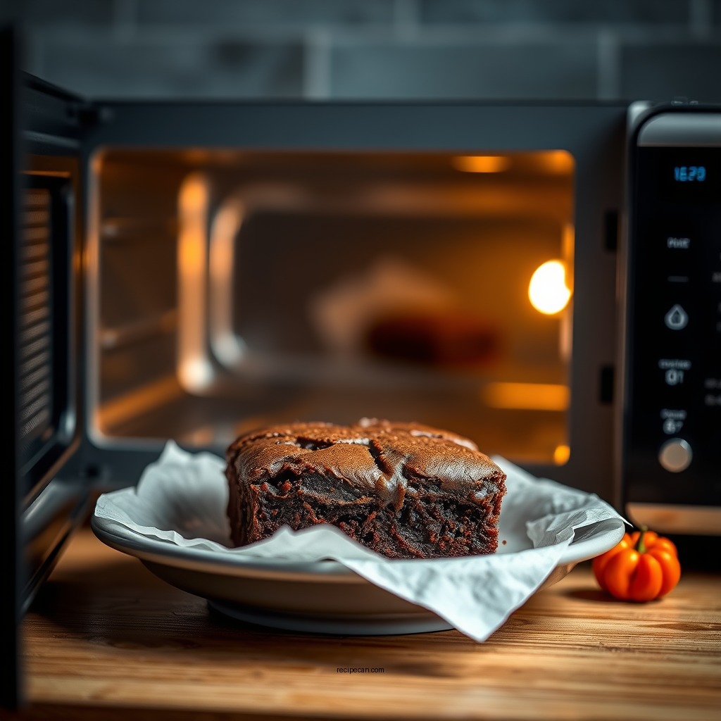 Cooking Instructions - brownie recipe in microwave oven