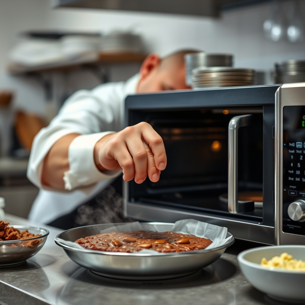 Step-by-Step Preparation - brownie recipe in microwave oven