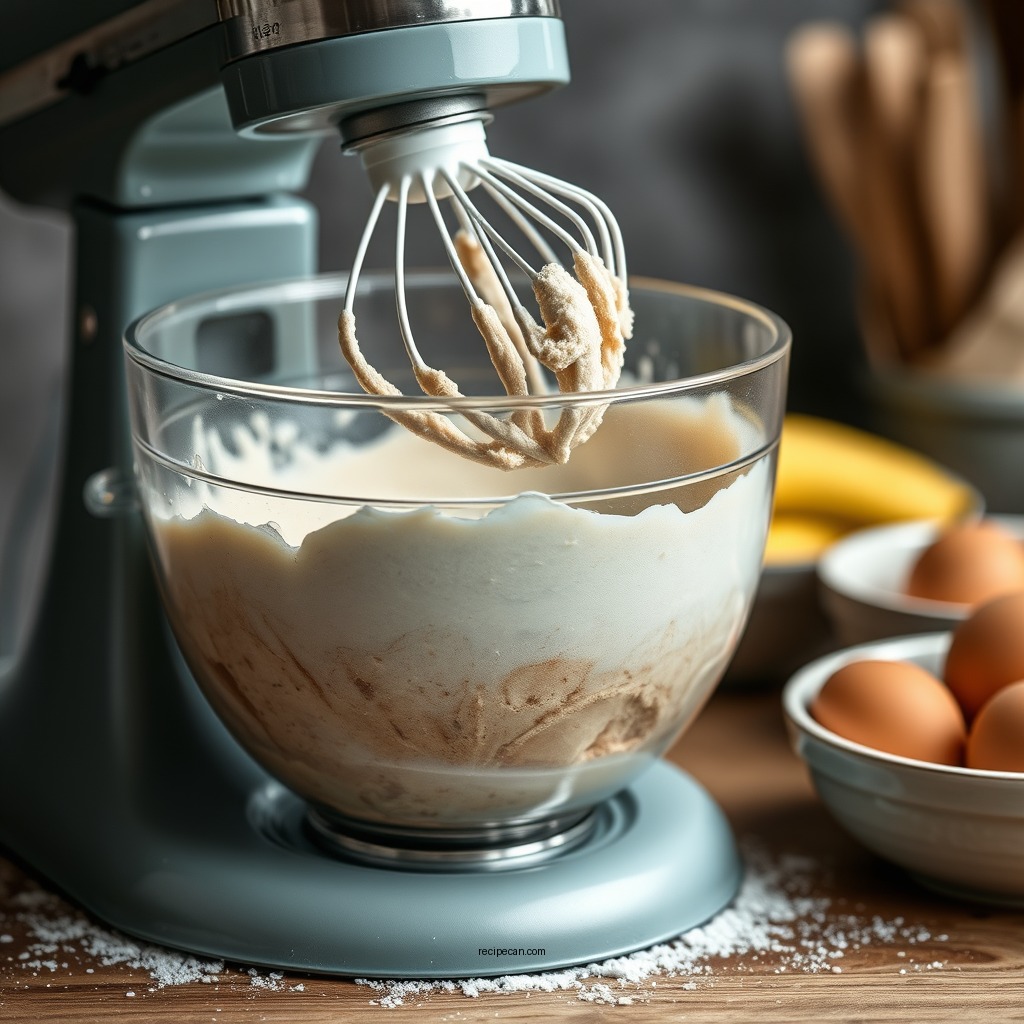 Mixing the Batter - brownie recipe without eggs