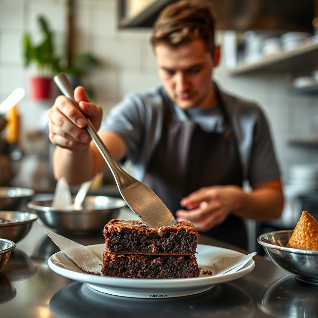 Preparation Steps - brownies american recipe