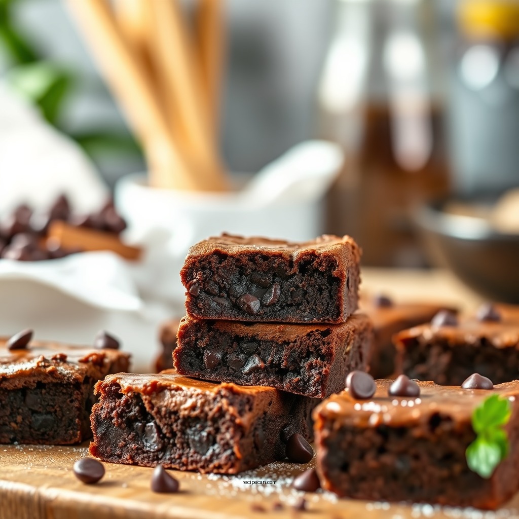 Chewy Chocolate Chip Brownies - brownies recipes