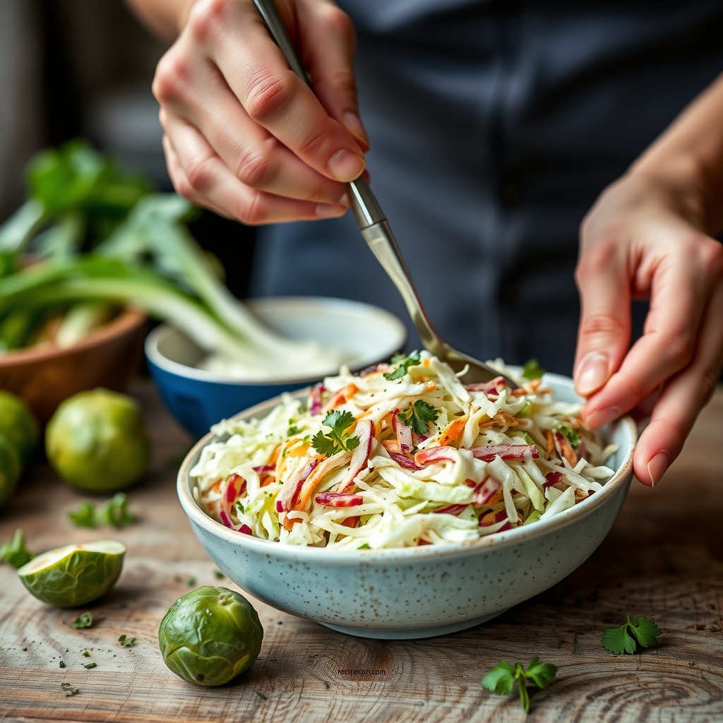 Dressing Options - brussel sprout coleslaw recipe