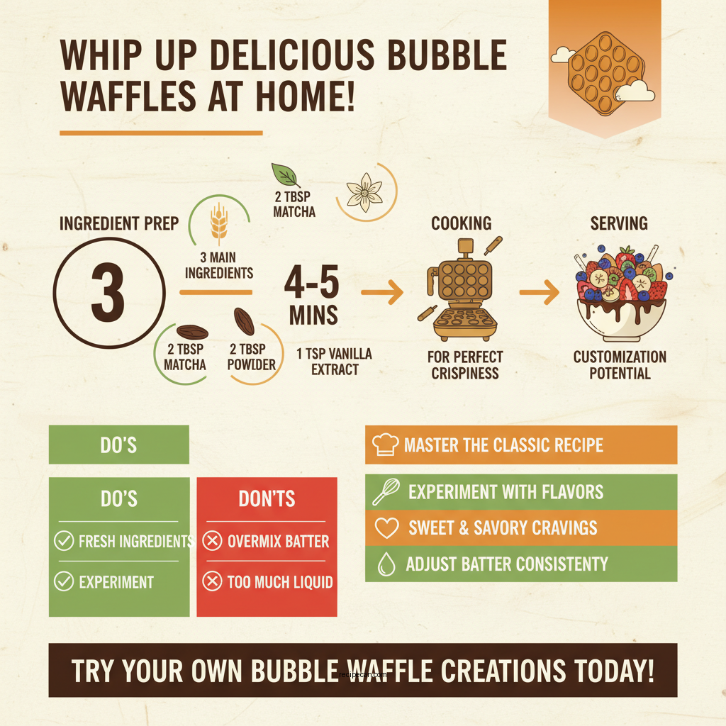bubble waffle recipes - Data Infographic and Statistics