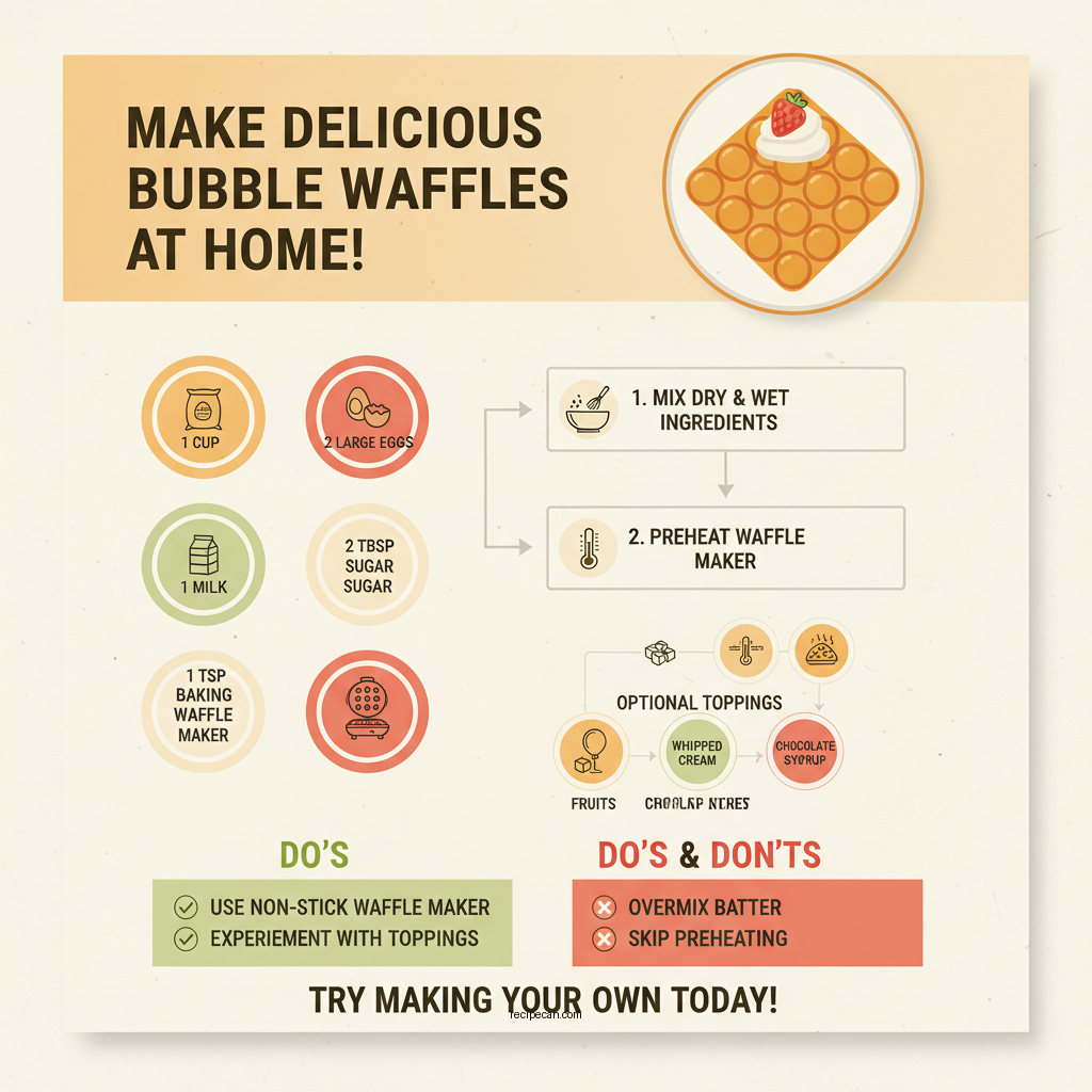 bubble waffles recipe - Data Infographic and Statistics