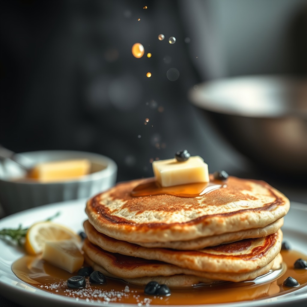 Cooking the Pancakes - buckwheat pancakes recipe