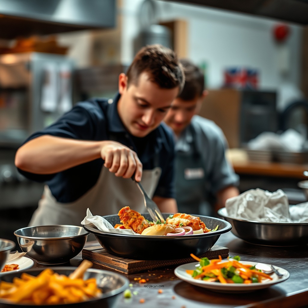 Preparing the Chicken - buffalo chicken wrap recipe