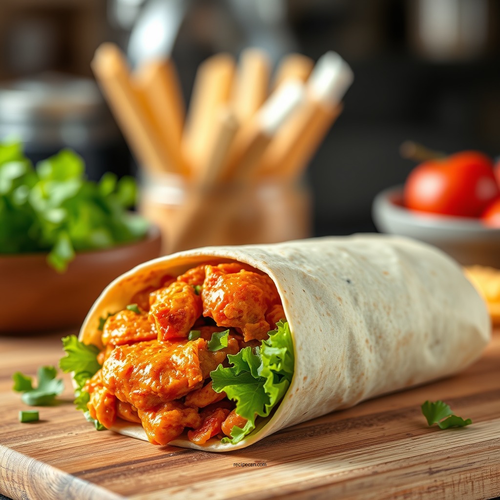 Healthy Buffalo Chicken Wrap - buffalo chicken wrap recipes