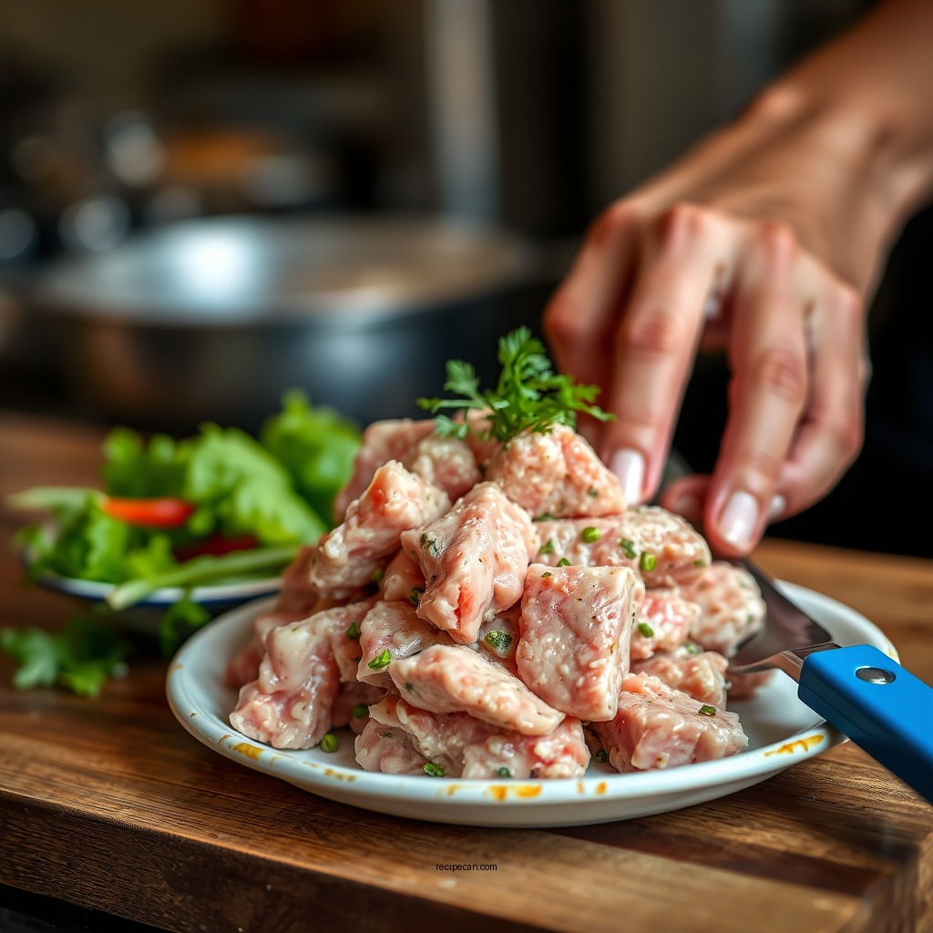 Preparing the Tuna - buffalo tuna salad recipe