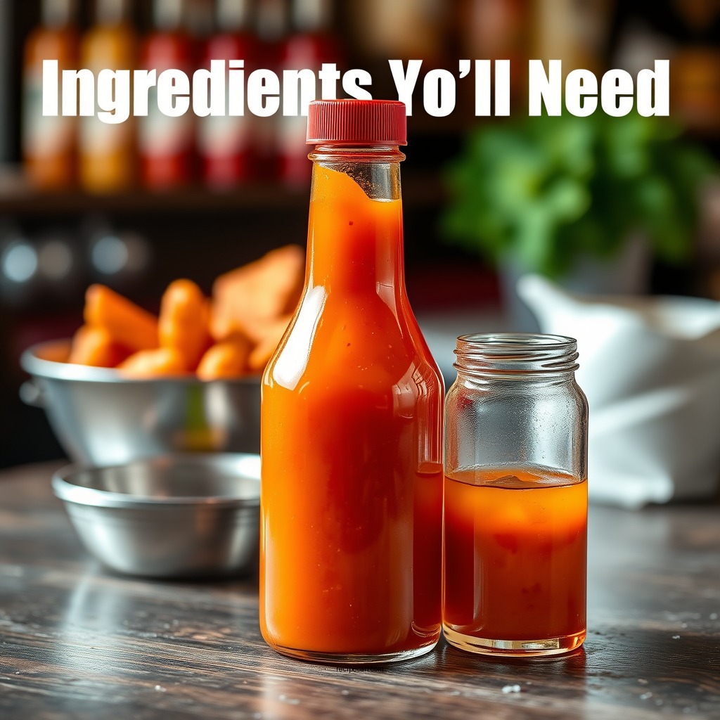 Ingredients You'll Need - buffalo wing sauce recipe